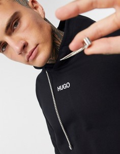 Худи черного цвета с принтом на спине HUGO X David Bowie-Черный