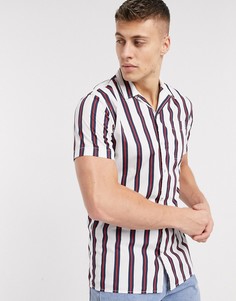 Рубашка с короткими рукавами и полосками Jack & Jones essentials-Белый
