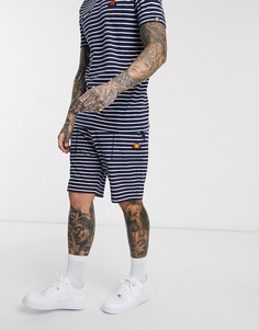 Шорты в темно-синюю полоску ellesse-Темно-синий