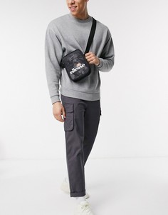 Черная сумка из ткани рипстоп ellesse-Черный