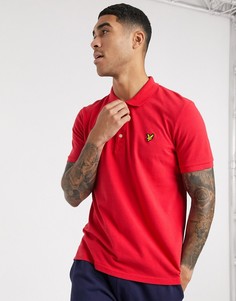 Красное поло с логотипом Lyle & Scott-Красный