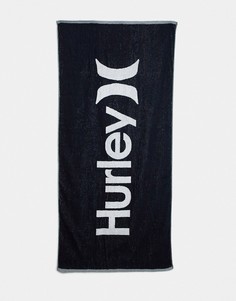 Черное пляжное полотенце Hurley One and Only-Черный