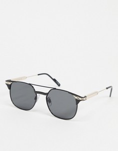 Черные квадратные солнцезащитные очки с золотистой отделкой Spitfire-Черный