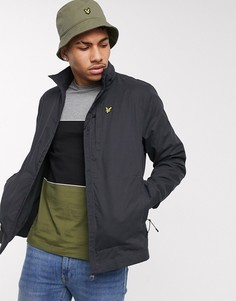Черная легкая куртка с высоким воротником Lyle & Scott-Черный