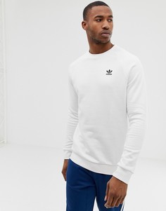 Белый свитшот с вышитым логотипом adidas Originals