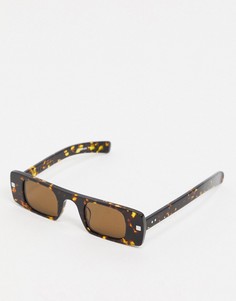 Солнцезащитные очки в узкой черепаховой оправе Spitfire Cut Seven-Коричневый