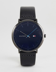 Часы с кожаным ремешком Tommy Hilfiger 1791462 - 40 мм-Черный