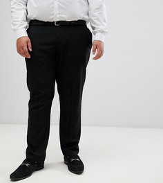 Черные облегающие брюки Burton Menswear Big & Tall-Черный