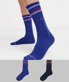 2 пары темно-синих носков Tommy Hilfiger-Темно-синий