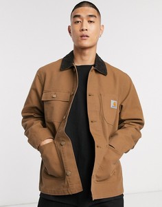 Коричневое пальто Carhartt WIP-Коричневый