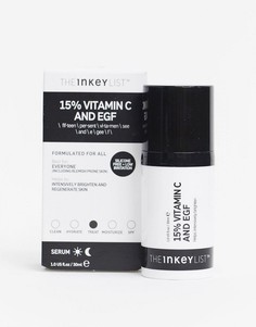 Осветляющая сыворотка с витамином С 15% и эпидермальным фактором роста The INKEY List-Бесцветный