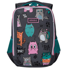 Рюкзак школьный Grizzly, темно-серый