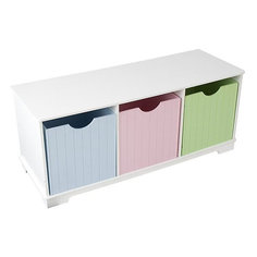 Скамья с ящичками для хранения KidKraft Storage Bench Pastel