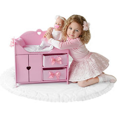Кроватка-шкаф для кукол Paremo с постельным бельём