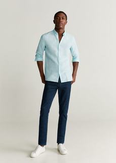 Рубашка slim fit 100% лен - Avispa Mango