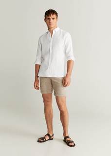 Рубашка slim fit 100% лен - Avispa Mango