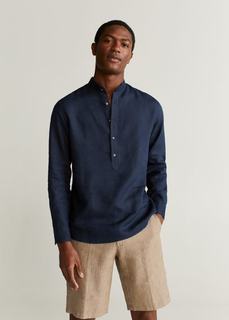 Рубашка regular fit 100% лен - Bolar Mango