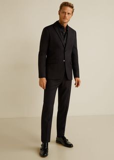 Рубашка Tailored slim-fit из хлопка стрейч - Emeritol Mango