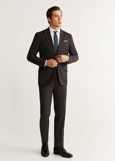 Хлопковая рубашка Tailored regular fit - Flaps Mango