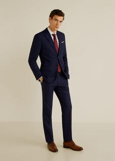 Хлопковая рубашка Tailored slim fit - Angus Mango