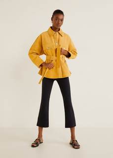 Укороченные джинсы flare - Bootcrop Mango