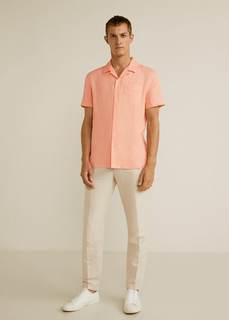 Рубашка regular fit 100% лен - Hawai Mango