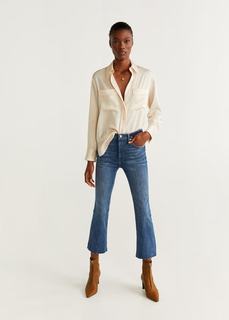 Укороченные джинсы flare - Bootcrop Mango