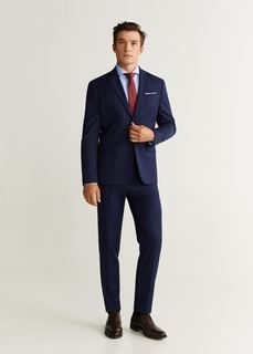 Рубашка Tailored slim fit в гусиную лапку - Luisiana Mango