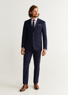 Рубашка Tailored slim fit с фактурной выделкой - Lakecity Mango