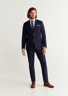 Рубашка Tailored slim fit в клетку - Newmex Mango