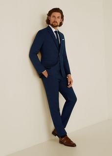 Костюмные брюки slim fit в клетку - Brasilia Mango