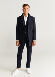 Фактурное пальто Tailored из шерсти - Hake-i Mango