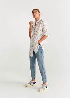 Длинная рубашка с принтом - Dolphinp-h Mango