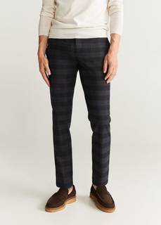 Брюки slim fit хлопок и шерсть - Misurib Mango