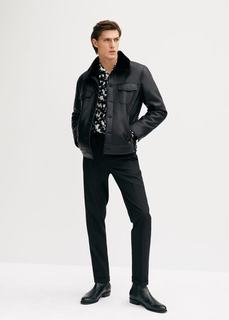 Рубашка slim fit с принтом - Evenchy1 Mango