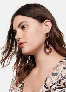 Серьги с подвесками из смолы - Violeta Mango