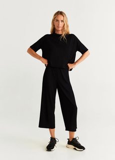 Трикотажная футболка в рубчик - Ola-h Mango