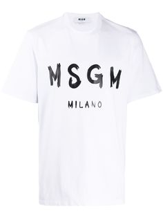 MSGM футболка с круглым вырезом и логотипом