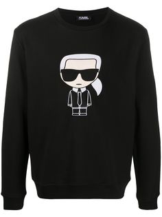 Karl Lagerfeld толстовка с вышивкой Karlito