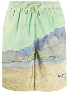 Daily Paper плавки-шорты с кулиской и принтом