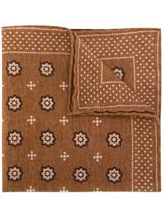 Eleventy floral-print pocket square