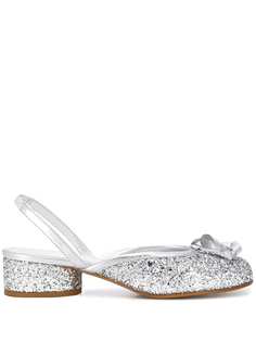 Maison Margiela балетки Tabi с блестками