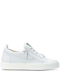 Giuseppe Zanotti кеды с декором в форме пальм из стразов