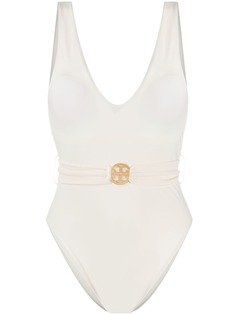 Tory Burch logo plaque swimsuit