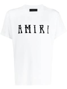 AMIRI футболка с круглым вырезом и логотипом