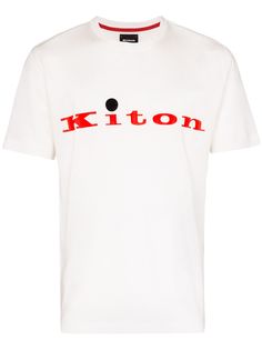 Kiton футболка с логотипом
