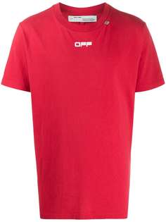 Off-White CARAVAGGIO ARROW S/S SLIM TEE RED MULTIC