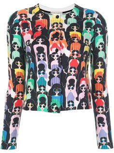 Alice+Olivia Ruthy print cardigan