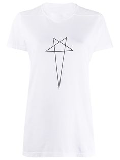 Rick Owens DRKSHDW crew neck star print T-shirt