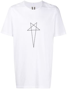 Rick Owens DRKSHDW футболка свободного кроя с логотипом